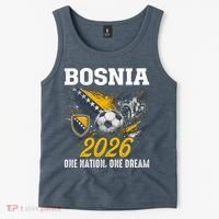 Bosnia 2026 Soccer Fan One Nation One Dream Tank Top thumb 2