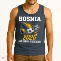 Bosnia 2026 Soccer Fan One Nation One Dream Tank Top thumb 3
