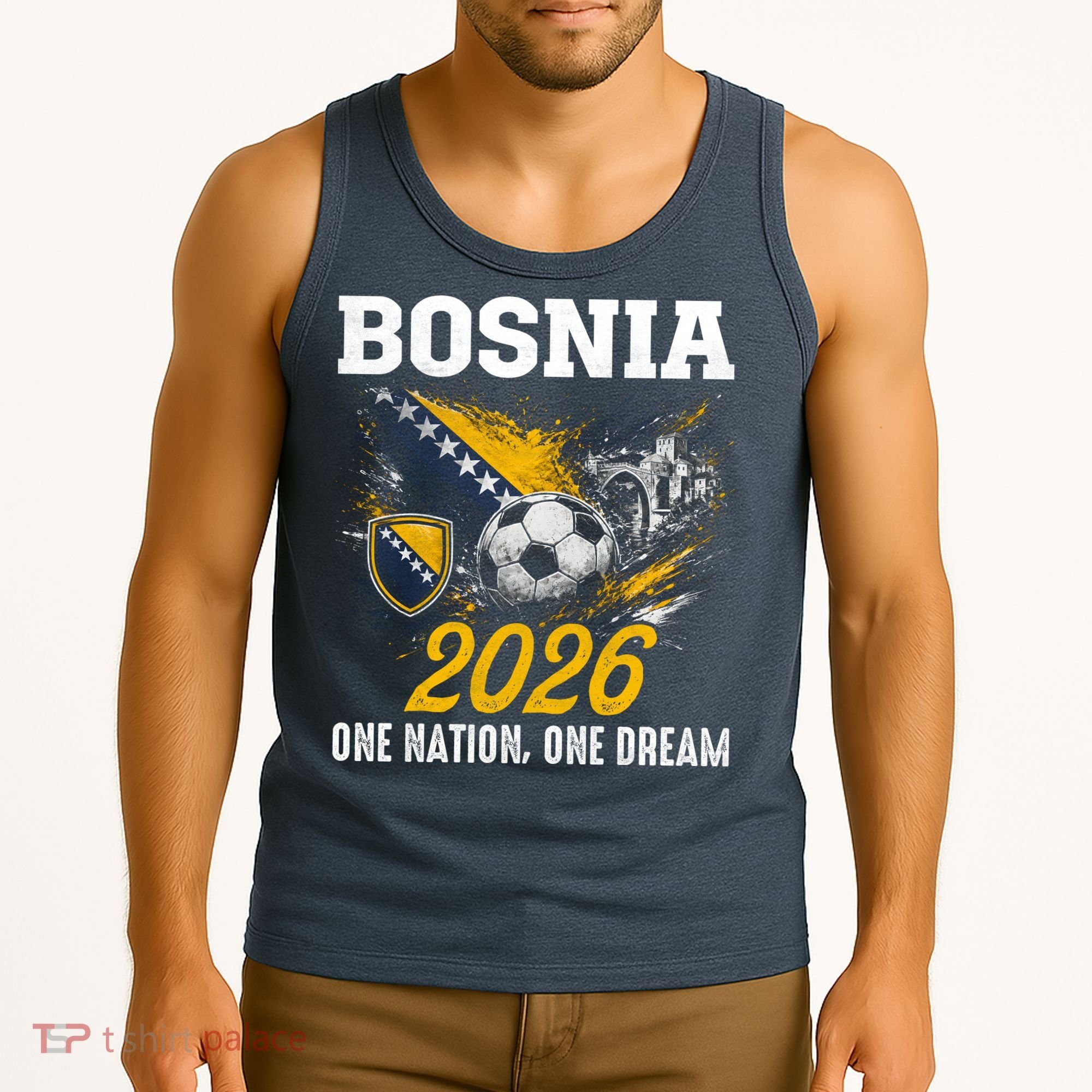 Bosnia 2026 Soccer Fan One Nation One Dream Tank Top