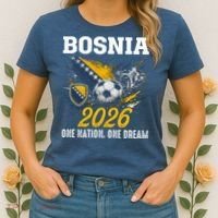 Bosnia 2026 Soccer Fan One Nation One Dream Women's T-Shirt thumb 2