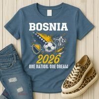 Bosnia 2026 Soccer Fan One Nation One Dream Women's T-Shirt thumb 3