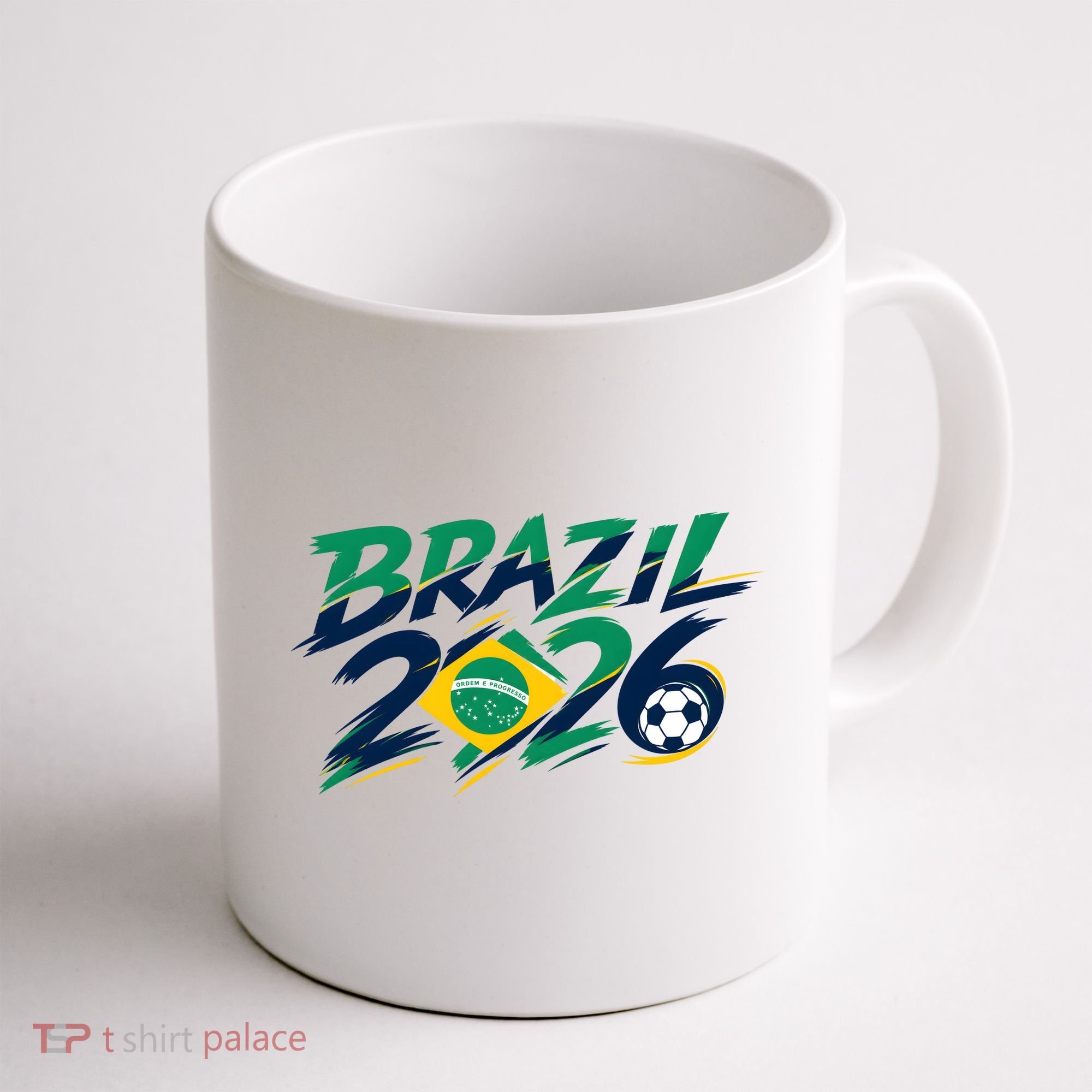 Brazil 2026 Soccer World Fan Apparel Coffee Mug