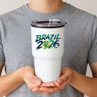 Brazil 2026 Soccer World Fan Apparel Tumbler thumb 2