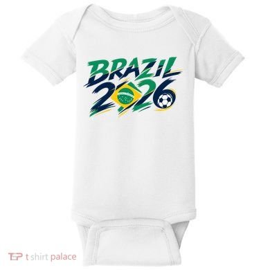 Brazil 2026 Soccer World Fan Apparel Baby Bodysuit