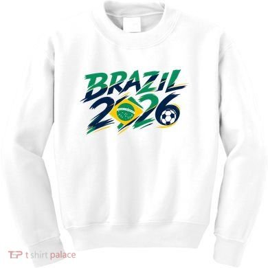 Brazil 2026 Soccer World Fan Apparel Kids Sweatshirt