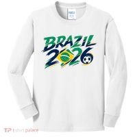 Brazil 2026 Soccer World Fan Apparel Kids Long Sleeve Shirt thumb 0