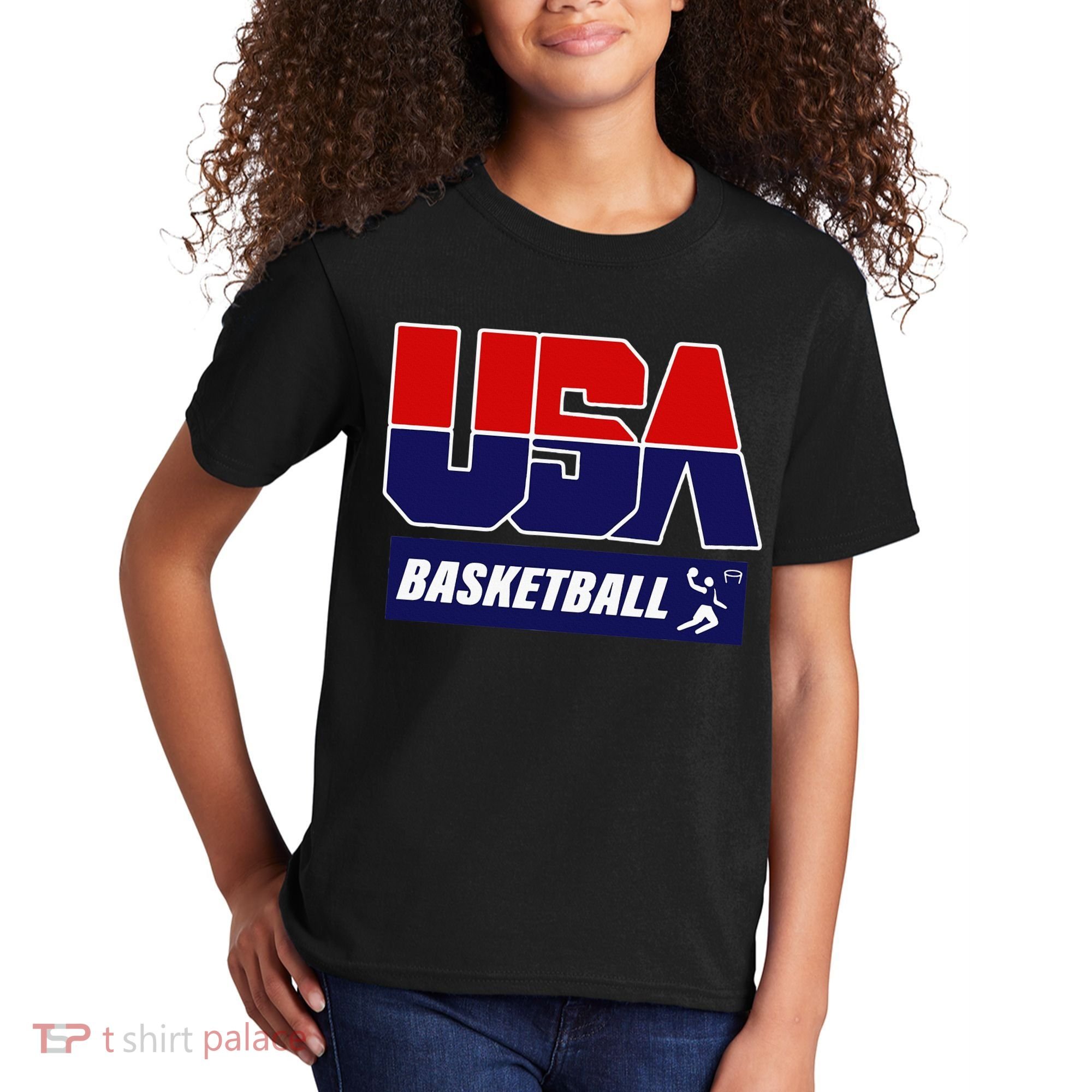 Basketball 2024 Usa Kids T-Shirt