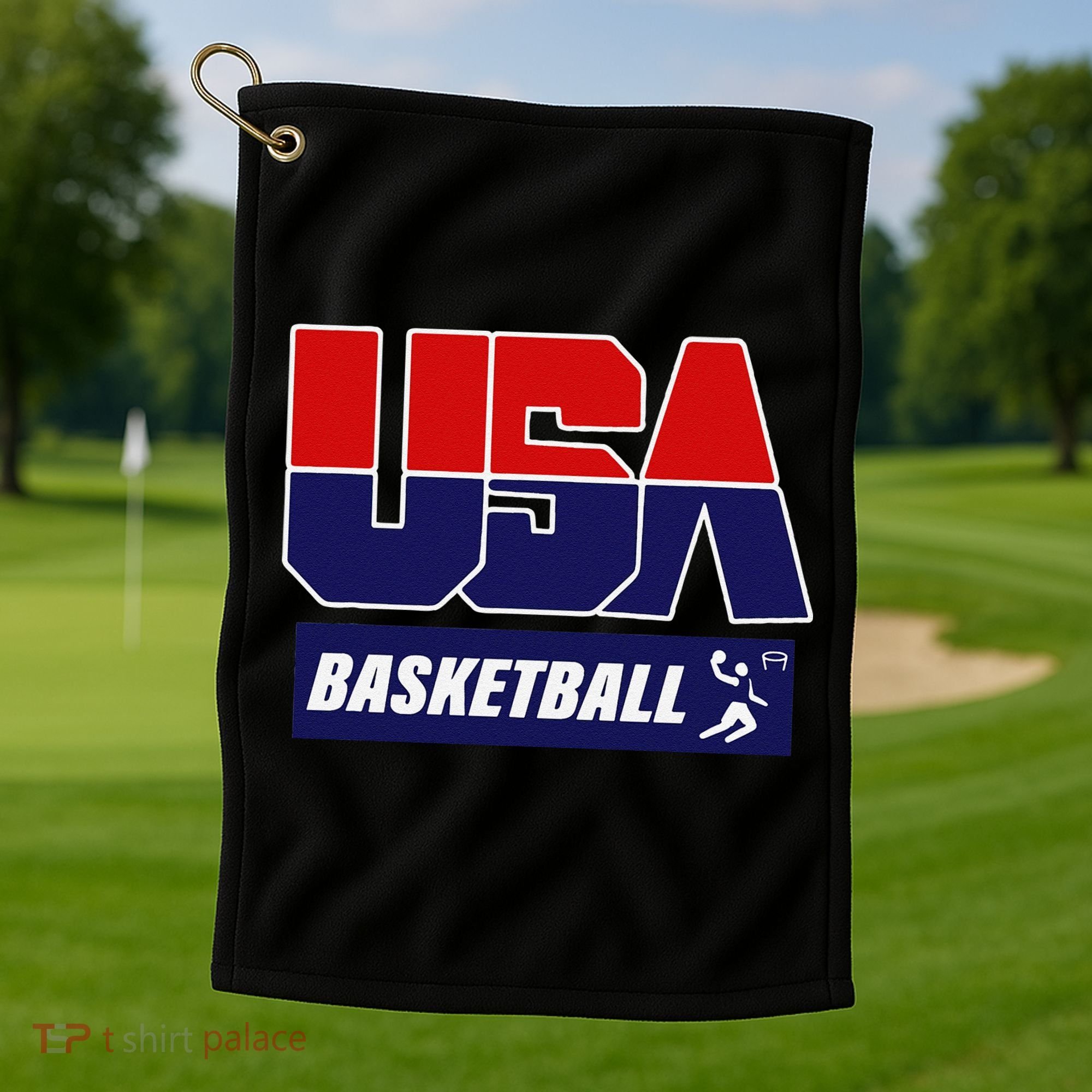 Basketball 2021 Usa Golf Towel