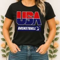 Basketball 2021 Usa Women's T-Shirt thumb 2