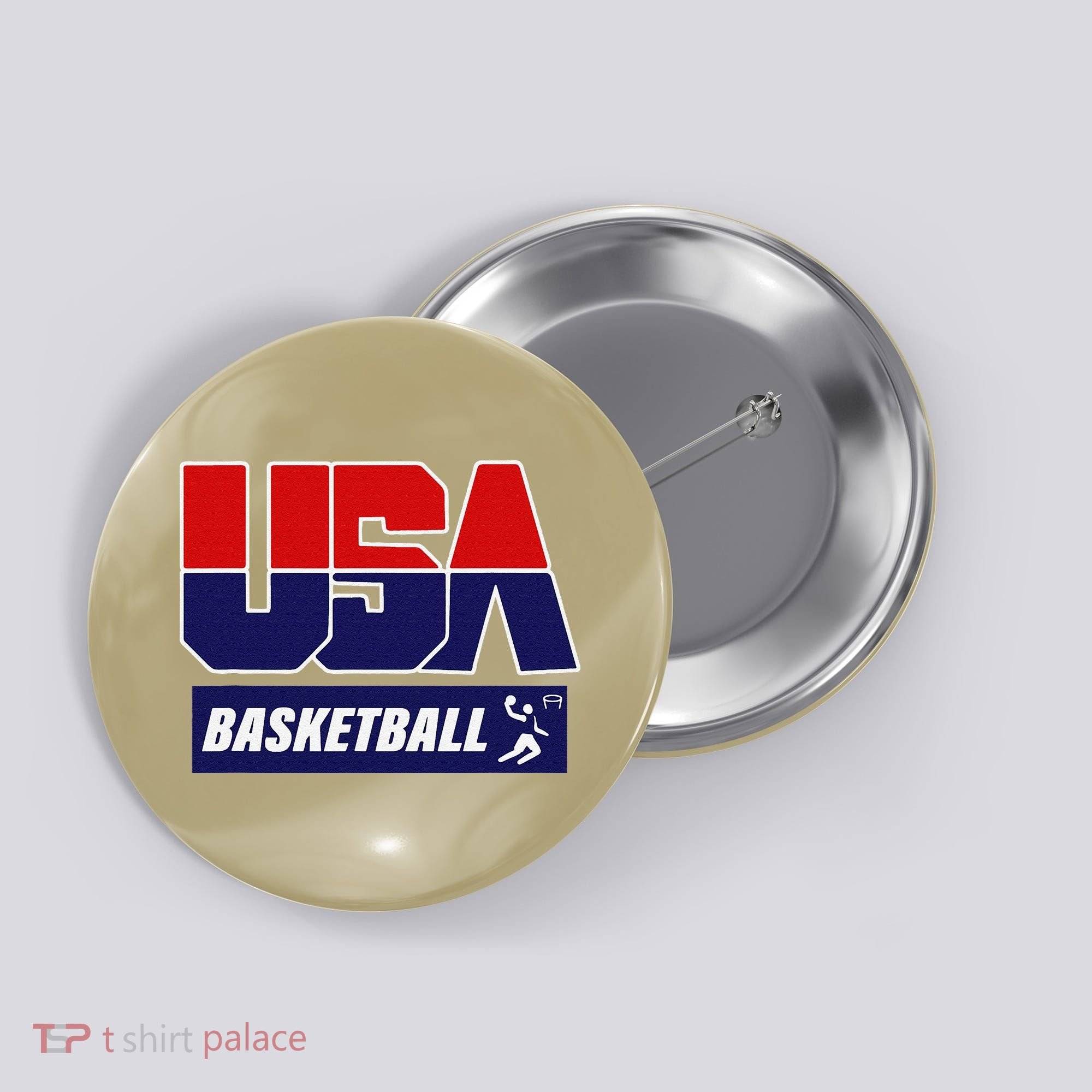 Basketball 2021 Usa Button