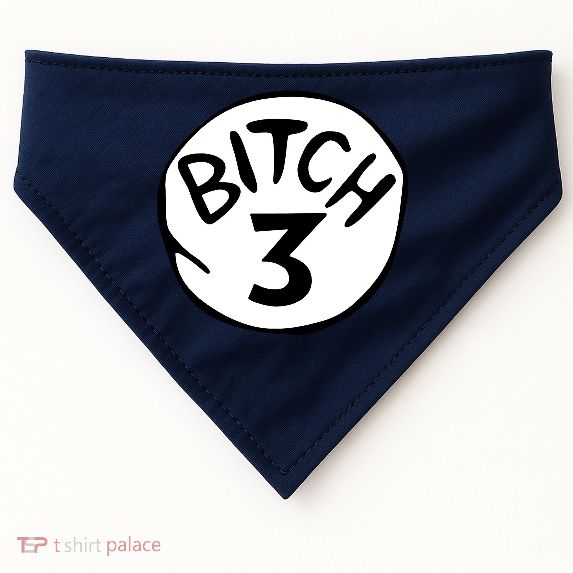 Bitch 3 Funny Halloween Drunk Girl Bachelorette Party Bitch USA-Made Doggie Bandana