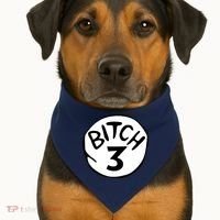 Bitch 3 Funny Halloween Drunk Girl Bachelorette Party Bitch USA-Made Doggie Bandana thumb 1