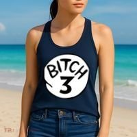 Bitch 3 Funny Halloween Drunk Girl Bachelorette Party Bitch Women's Tank Top thumb 2