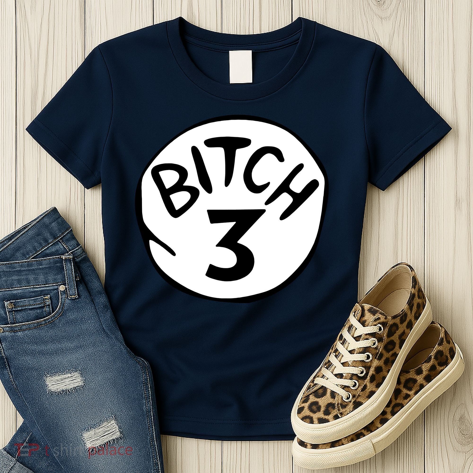 Bitch 3 Funny Halloween Drunk Girl Bachelorette Party Bitch Women's T-Shirt