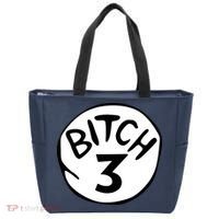 Bitch 3 Funny Halloween Drunk Girl Bachelorette Party Bitch Tote Bag thumb 0