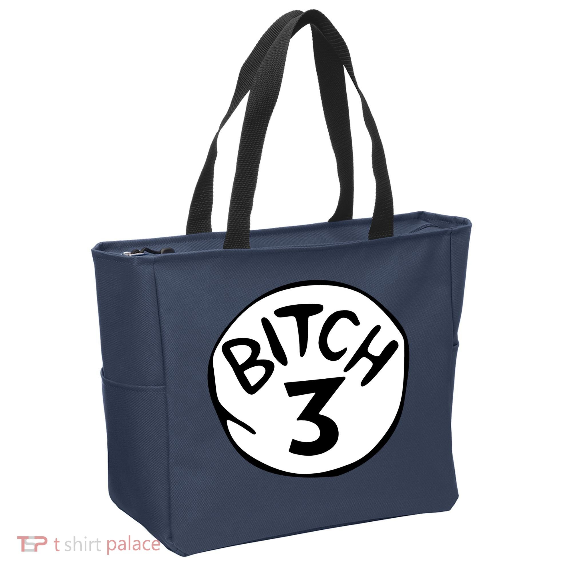 Bitch 3 Funny Halloween Drunk Girl Bachelorette Party Bitch Tote Bag