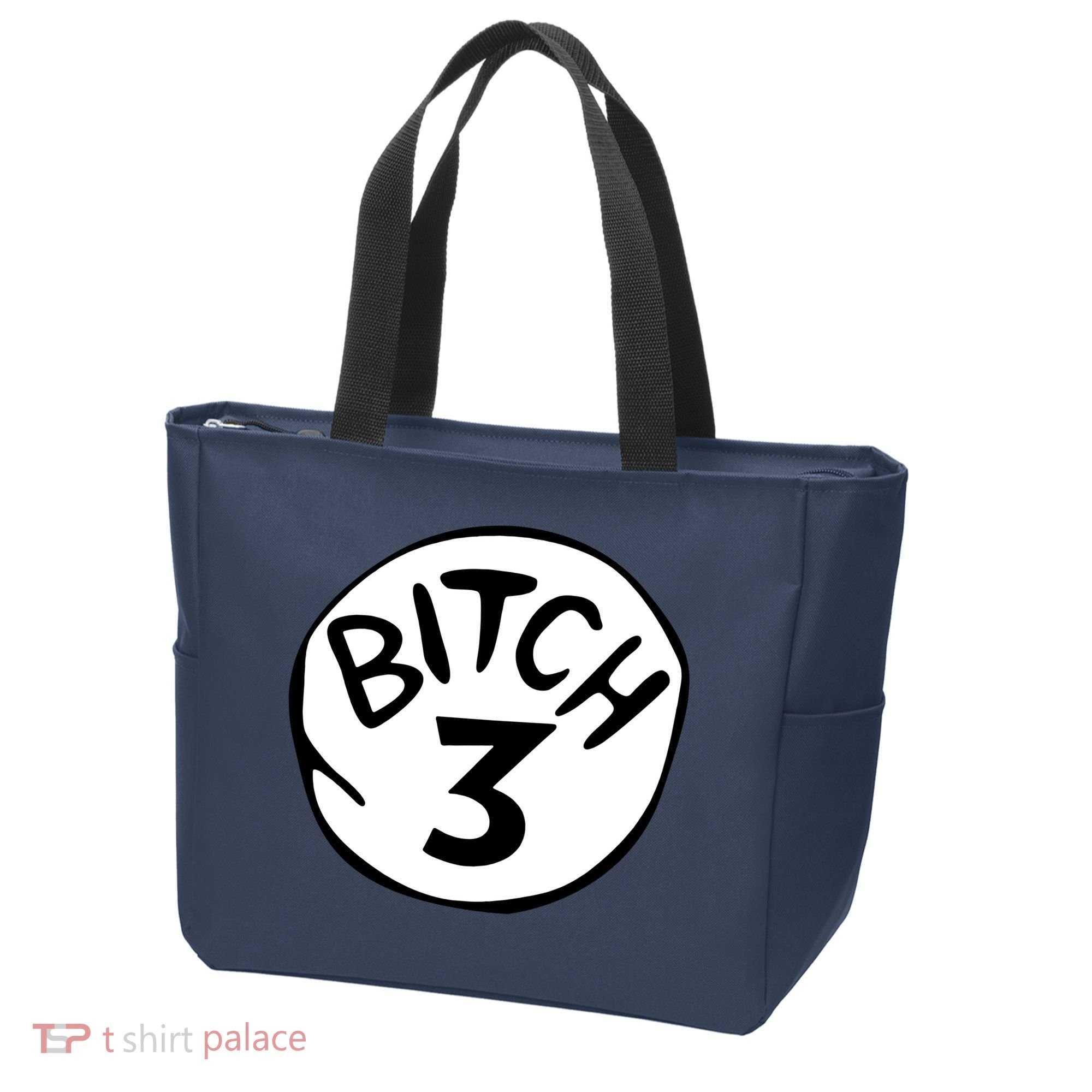 Bitch 3 Funny Halloween Drunk Girl Bachelorette Party Bitch Tote Bag