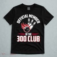 Bowling 300 Great Gift 300 Club Member Funny Bowler Gift T-Shirt thumb 5