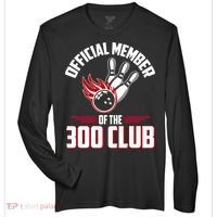 Bowling 300 Great Gift 300 Club Member Funny Bowler Gift Zone Performance Long-Sleeve T-Shirt thumb 0