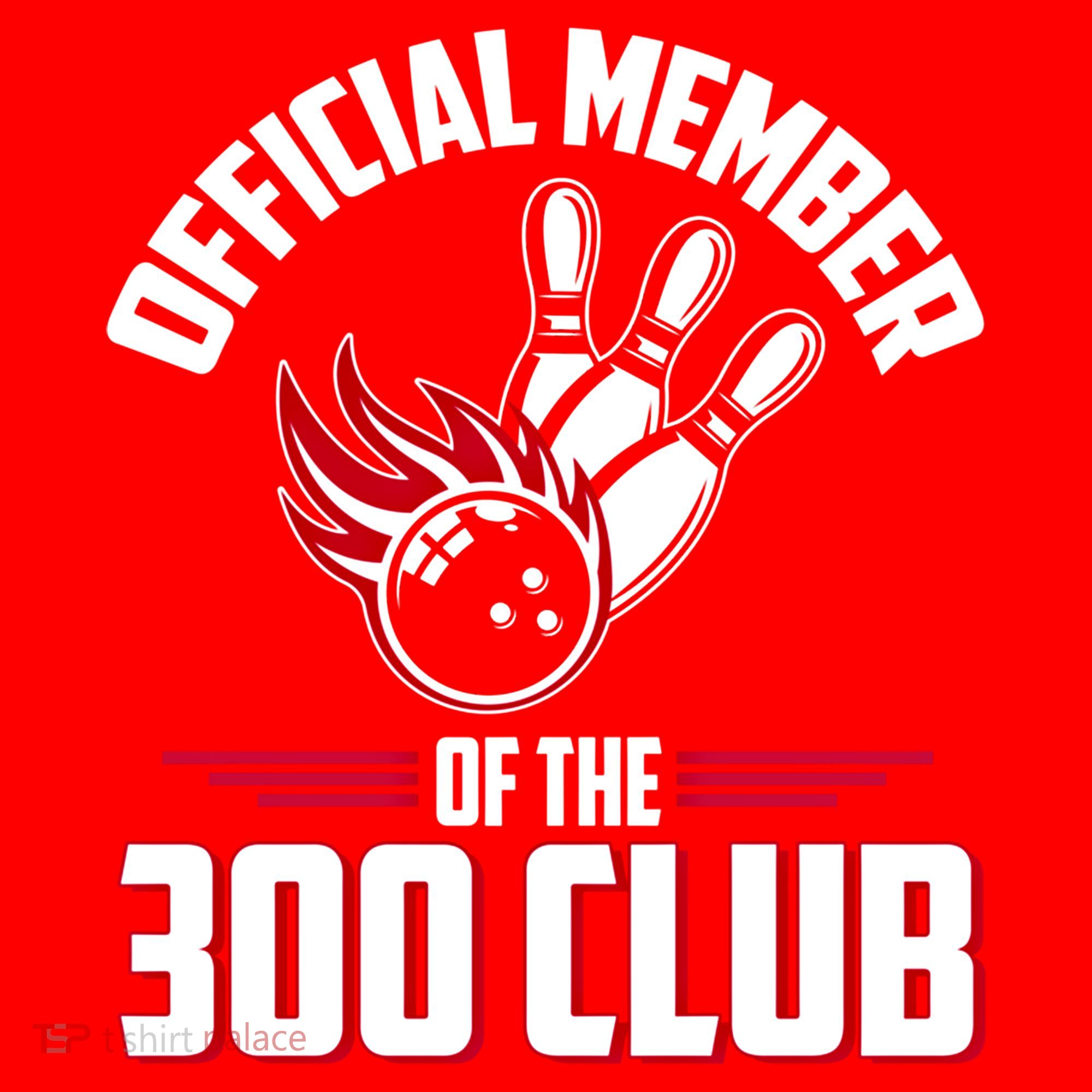 Bowling 300 Great Gift 300 Club Member Funny Bowler Gift Santa Hat