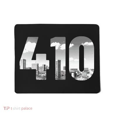 Baltimore 410 Area Code Skyline Maryland Vintage Mousepad