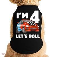 Birthday 4 Four Race Car 4th Birthday Racing Car Doggie Tank thumb 0