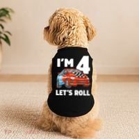 Birthday 4 Four Race Car 4th Birthday Racing Car Doggie Tank thumb 2
