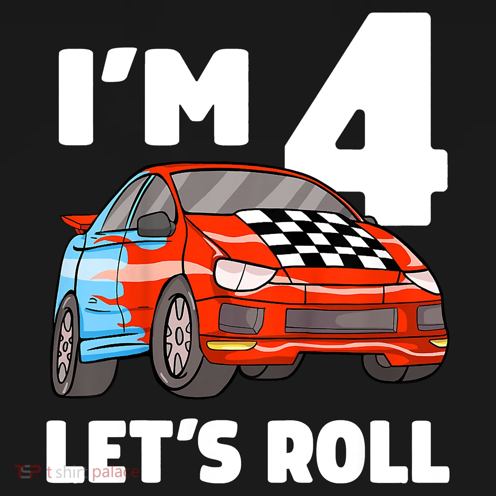Birthday 4 Four Race Car 4th Birthday Racing Car Kids Sweatshirt