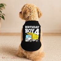 Birthday 4 Four Construction Truck 4th Birthday (1) Doggie Tank thumb 2