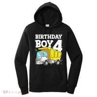 Birthday 4 Four Construction Truck 4th Birthday (1) Women's Hoodie thumb 0