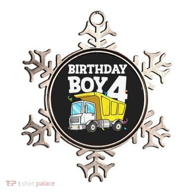 Birthday 4 Four Construction Truck 4th Birthday (1) Ornament