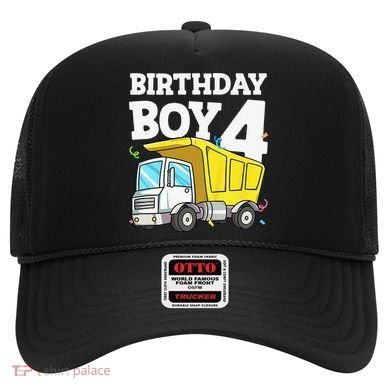 Birthday 4 Four Construction Truck 4th Birthday (1) Hat