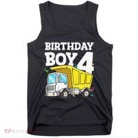 Birthday 4 Four Construction Truck 4th Birthday (1) Tank Top thumb 0