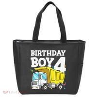 Birthday 4 Four Construction Truck 4th Birthday (1) Tote Bag thumb 0