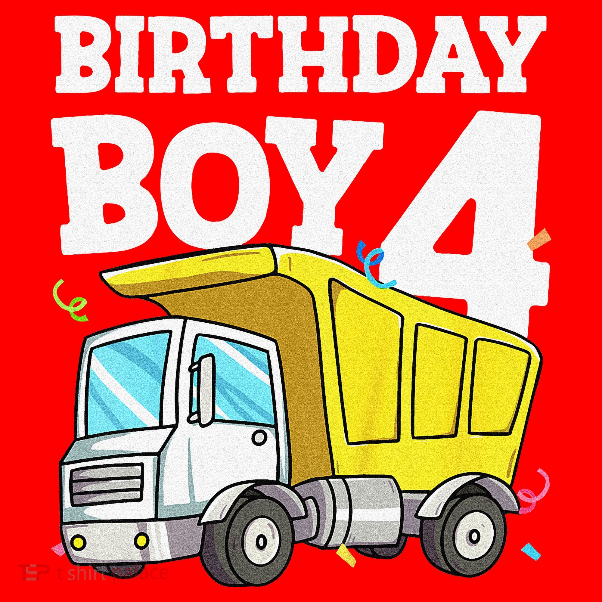 Birthday 4 Four Construction Truck 4th Birthday (1) Santa Hat