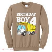 Birthday 4 Four Construction Truck 4th Birthday (1) Sweatshirt thumb 0