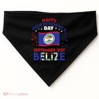 Belize 43rd Independence Day Belizean Pride Belize Flag USA-Made Doggie Bandana thumb 0