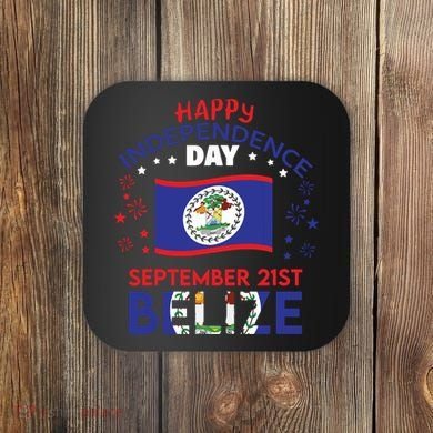 Belize 43rd Independence Day Belizean Pride Belize Flag Coaster