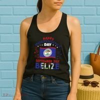 Belize 43rd Independence Day Belizean Pride Belize Flag Women's Tank Top thumb 2