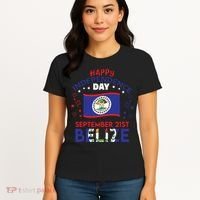 Belize 43rd Independence Day Belizean Pride Belize Flag Women's T-Shirt thumb 4