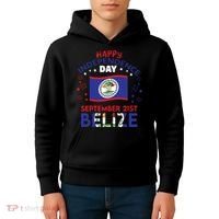 Belize 43rd Independence Day Belizean Pride Belize Flag Kids Hoodie thumb 4