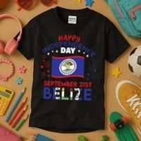 Belize 43rd Independence Day Belizean Pride Belize Flag Kids T-Shirt thumb 3