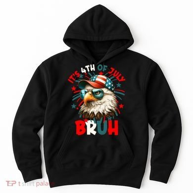 Bruh 4th Of July Bald Eagle Funny Hoodie
