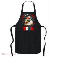 Bruh 4th Of July Bald Eagle Funny Apron thumb 0