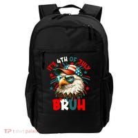 Bruh 4th Of July Bald Eagle Funny Backpack thumb 0