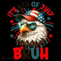 Bruh 4th Of July Bald Eagle Funny Coffee Mug thumb 5