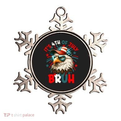 Bruh 4th Of July Bald Eagle Funny Ornament