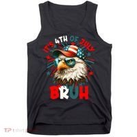 Bruh 4th Of July Bald Eagle Funny Tank Top thumb 0