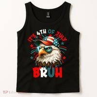 Bruh 4th Of July Bald Eagle Funny Tank Top thumb 2