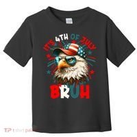 Bruh 4th Of July Bald Eagle Funny Toddler T-Shirt thumb 0